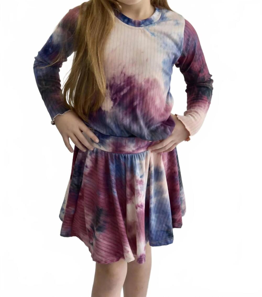 NEW AREA CODE 407 tie dye dress in purple